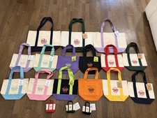 Trader Joe's Mini Canvas Reusable Tote bags, 22 Color Styles Options , NWT US picture