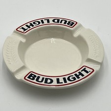 Vintage Bud Light Ceramic Ashtray By Haeger USA New Old Stock Bar Man Cave picture