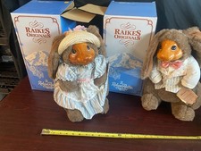 Raikes Originals Applause lot of 2 Jill and Andrew Rabbit Bear Robert Raikes picture