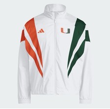 Adidas Miami Hurricanes “2001” Full-Zip Track Jacket L It’s Back 100% Authentic picture