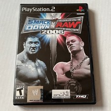 WWE SmackDown vs. Raw 2006 (Sony PlayStation 2, 2005) Used, Complete w/ Manual picture
