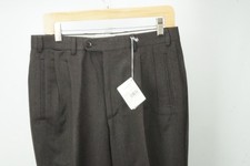 Zanella Giorgio Gray Woven Wool Mens Dress Pants Sz 48 EU BRAND NEW picture