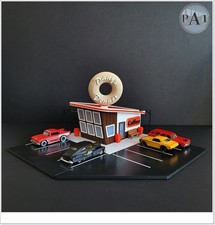 1:64 Scale DIY Donut Shop Diorama Kit Unassembled Retro Miniature Scene Display picture