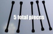 Lego space Black Hose Flexible 8.5L Tabless Ends Ends not removable Parts Lot X5 picture