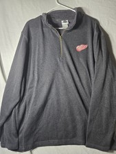 Official NHL Detroit Redwings Mens Fleece Jacket XXL Black picture