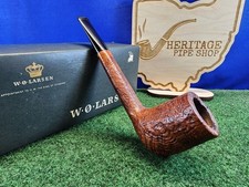 W.O. Larsen Super Tan Sandblasted Canadian Restored Danish Briar Estate Pipe picture