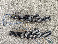 Vintage Marklin HO Gauge M-Track Remote Electric Curved Switches Set 5141 picture