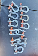 Lot of 11 CM Columbus McKinnon 5/8 Screw Pin Anchor Shackles WLL 3 1/2T Rigging picture