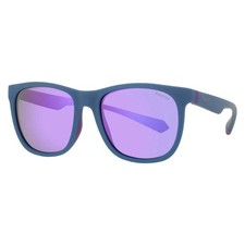 Polaroid Purple Mirror Square Unisex Sunglasses PLD 2140/S 0802/MF 55 picture