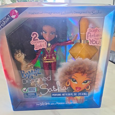 Bratz Designed by Sasha 10in Fashion Doll Set w/ Outfit & Perfume picture