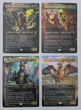 MTG Set of 4 Bloomburrow Mythic Commanders Borderless Foil Magic the Gathering  picture