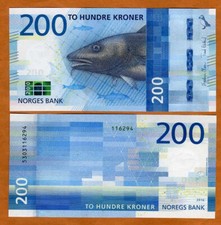 Norway, 200 Kroner, 2016, P-55, UNC Latest Design picture