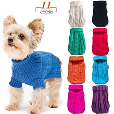 Cozy Knit Dog Sweater Winter Warm Clothes for Small Medium Pets Puppy* picture