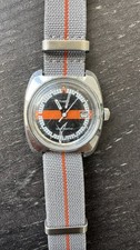 Vintage 1977 Timex Racing - Mechanical M25 - Orange Stripe - NATO picture