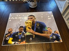 KYLIAN MBAPPE SIGNED AUTOGRAPH 16x20 Poster Size PHOTO  w COA  + Proof & Holo  picture