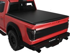 5.5FT Soft Quad Fold Tonneau Cover Truck Bed Fit for 2015-2024 F150,Black picture