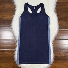 The Upside Women's Size Medium Japanese Blue Seamless Rib Raf Dress picture