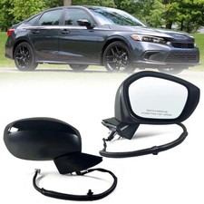 Right Passenger side Mirror Fits 2022-2026 HONDA CIVIC Sedan/Hatchback With P... picture