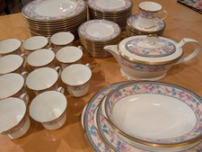 Noritake Embassy Suite 9756 Bone China 60+ Pc Set Plates Teapot Platters Japan picture