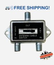 TECHTRONICS | 2-Way Coaxial A/B Splitter Slide Switch picture