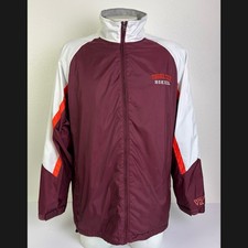 Vintage Virginia Tech Hokies Red Oak Jacket Men's L VT Windbreaker 90s Y2K picture