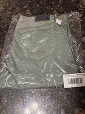 Bonobos Premium Stretch Jeans 31x32 Athletic Fit~Pine Green Garment Dye R302 picture
