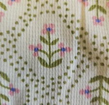 NWT Hanna Andersson Women's L 12 14 Winter Floral Ecru Waffle Henley Pajamas picture