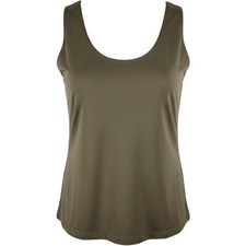Chicos Tank Top Womens 3 size XL Olive Green Sleeveless Scoop Neck 1M101696 picture