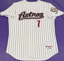 Authentic CRAIG BIGGIO HOUSTON ASTROS #7 On Field Pro Cut MAJESTIC Jersey 52 picture