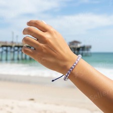 4OCEAN Bracelet Signature BLUE Clear Beads NWT BOGO picture
