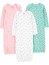 Simple Joys by Carter's Baby Girls 3 Pack Cotton Sleeper Gown picture