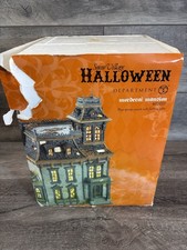 Dept. 56 Halloween Mordecai Mansion NO Light/Sound Unit Original Box Light Added picture