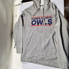 Adidas Florida Atlantic Owls Sweater Mens XL Gray FAU Hoodie Sweatshirt picture