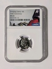 2026 D Emerging Liberty 10C 250th Anniversary Graded MS65 - NGC picture