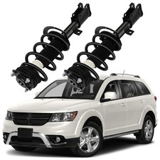 Pair Front Complete Shock Strut w/ Coil Spring Assembly For 09-19 Dodge Journey picture
