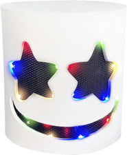 Halloween DJ Party Mask,Christmas Party Mask, Light up Flashing DJ Music Festiva picture