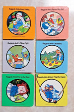 Vintage 1984 Raggedy Ann Andy Mini Board Books Set 6 Arlington House Outlook picture