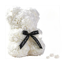 1pcs 25cm Eternal Rose Teddy Bear Artificial Flower Romantic Gift Decor - NEW picture