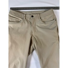 Lululemon Athletica Mens Slim Chino Pants Light Beige Tan Size 31x30 picture