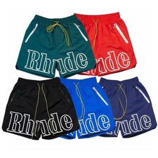 Men's Rhude Casual Basketball Shorts – Breathable Fabric Casual Shorts picture