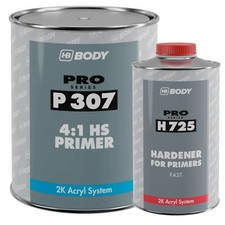 HB BODY HB-P307-B 4:1 BLACK PRIMER GAL. & HB-H725 1 LT. HARDENER KIT-FREE SHIP picture