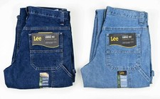 Lee CARPENTER JEANS Men's Sizes Dark and Light Stone Denim Colors Available New picture