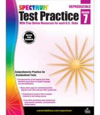 Spectrum Test Practice, Grade 7 - Paperback By Spectrum - GOOD picture
