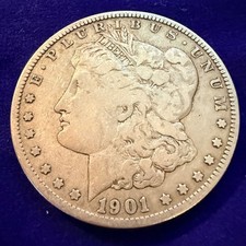 1901-O USA $1 Morgan Silver Dollar F-12  picture