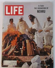 VTG Life Magazine June 5 1964 - Cremation of Jawaharlal Nehru, Alec Guiness picture