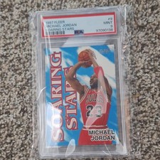 Fleer 1997-98 Michael Jordan Soaring Stars High Flying #9 HFSS PSA 9 Bulls picture