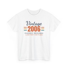 Vintage 2006 Classic Original Birthday Shirt Party Crew Bday Tee Unisex Gildan picture