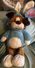 RARE sugarloaf Dog With Bunny Ears Plush NWT redeemable Scratch Off Win Prizes picture
