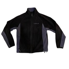Yahoo Jacket Medium 2007 Fleece Unisex Fleece Black Nerdcore Employee Gift Zip picture