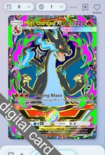 Pokemon TCG POCKET - Mega Charizard X Full Art 2⭐, Deluxe MEGA, English picture